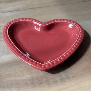 Longaberger heart shape dish